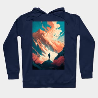 A man in the mountains Hoodie